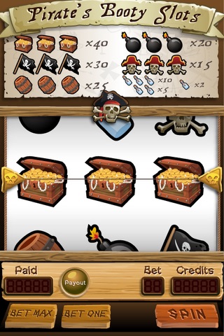 Pirates Booty Slots - Free Casino Bonus Prize Game screenshot 2