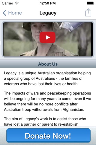 Legacy - donate, give and connect - support the families of our veterans who gave their lives or health for Australia screenshot 3