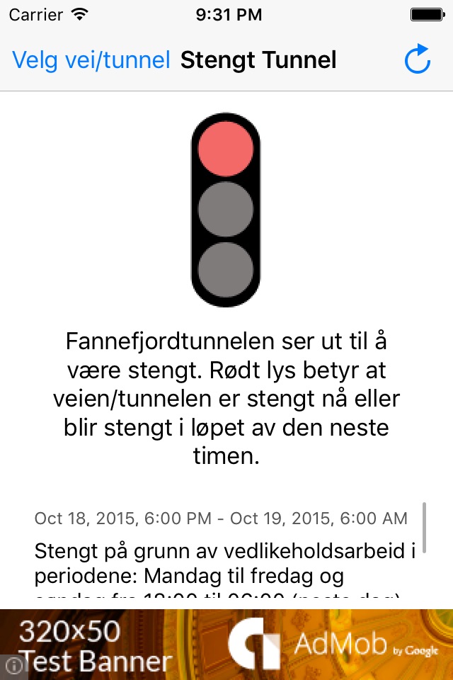 Stengt Tunnel - er veien åpen? screenshot 4