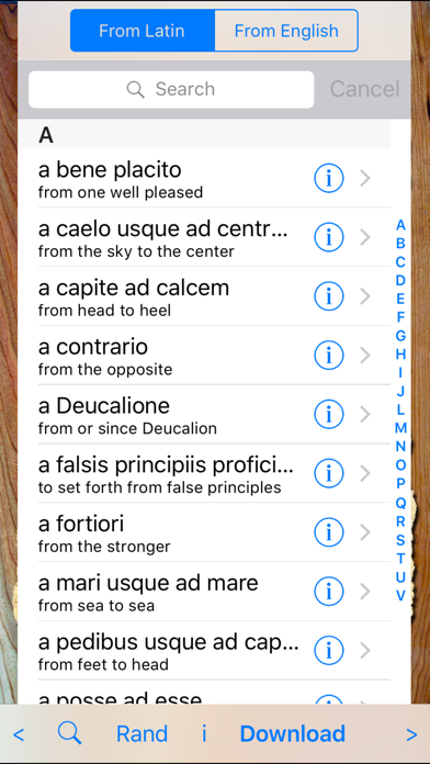 Latin Phrases Pro Screenshot 2