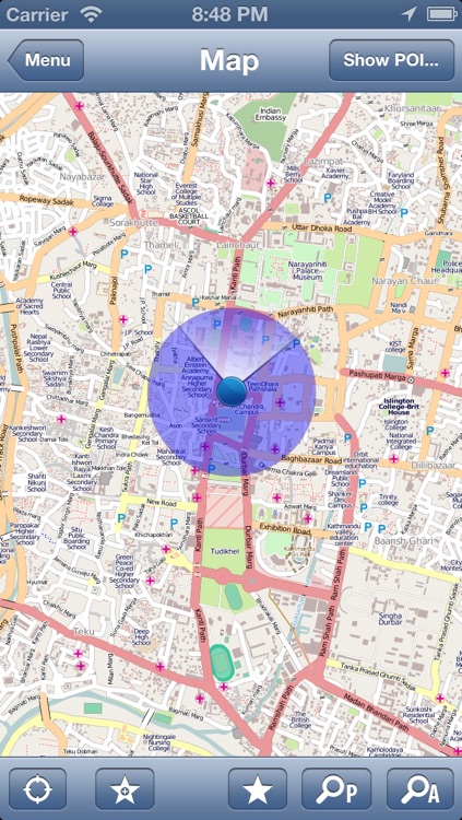 Kathmandu, Nepal Offline Map - PLACE STARS