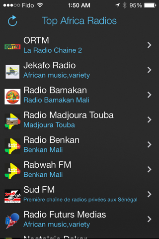 Top Africa radio screenshot 3