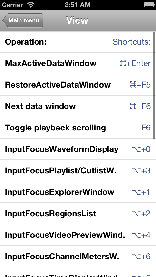 How to cancel & delete Shortcuts for Sony Sound Forge Pro from iphone & ipad 4
