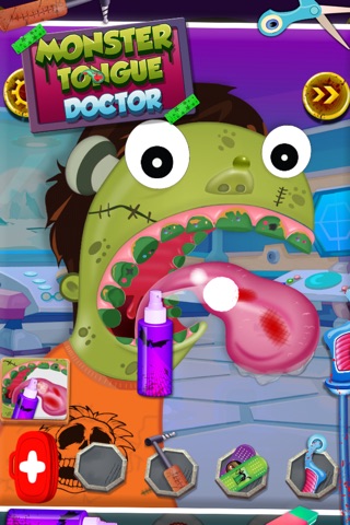 Monster Tongue Doctor Cleaner, Dentist Fun Pack Game For kids, Family, Boy And Girls screenshot 2