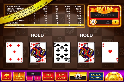 Go Bet Video Poker : High Card Low Card Vegas Casino Games screenshot 3