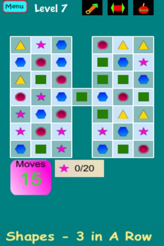 Shapes - 3 in A Row screenshot 2