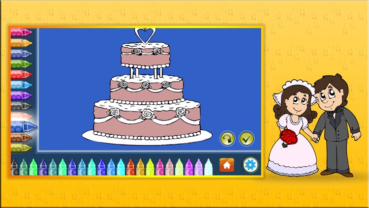 Coloring Book Wedding screenshot-3