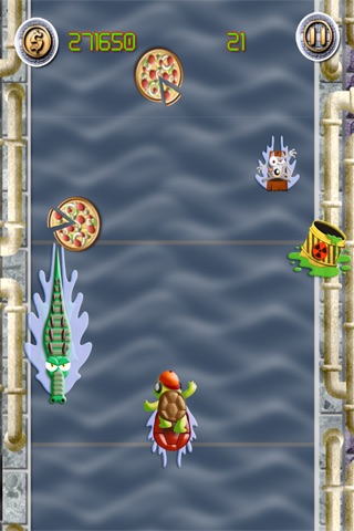 Turtle Sewer Surfer's FREE - A Swim-ing Jetpack Game screenshot 3