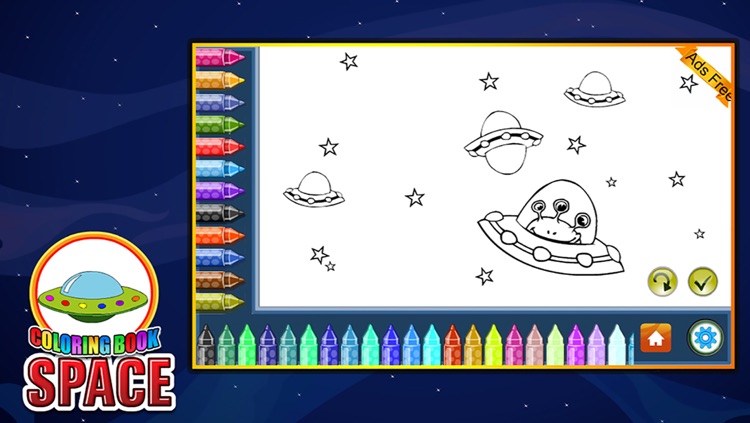 Coloring Book Space screenshot-3