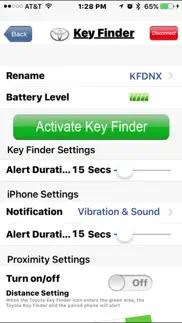 toyota key finder iphone screenshot 3