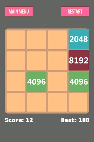 2048 Reverse Challenge - Math Thinking and Matching Puzzle Game screenshot 2