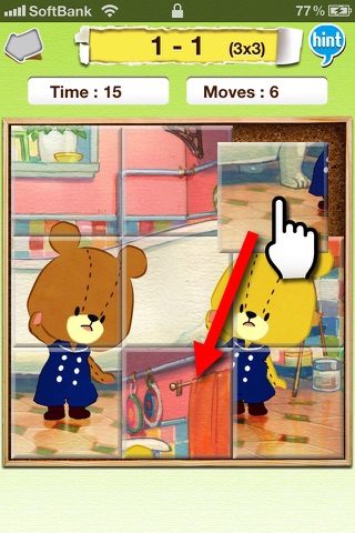 Picture Swap Puzzle - Tiny Twin Bears screenshot 2