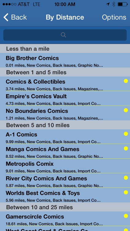 Comic Store Finder