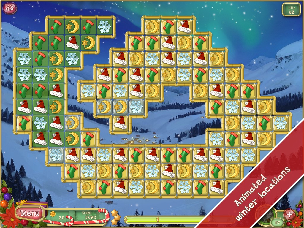 Christmas Mansion HD Free - Prepare your house for holiday in a free matching game screenshot 2