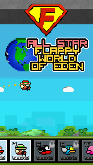 Super Star Flappy World of Eden Craft Family Game for Boys a(圖1)-速報App