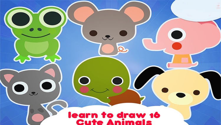 learn to draw animal - doodle and paint cute pet and wild animals – creative studio for baby and toddler screenshot-3