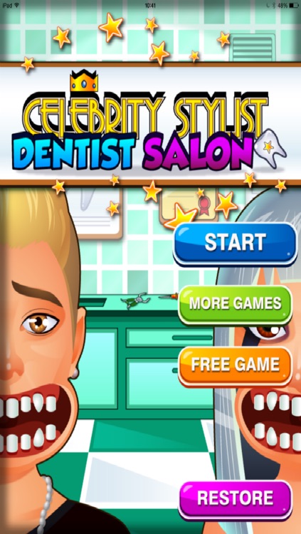 Aaah! Celebrity Dentist HD-Ace Awesome Game for Boys and Little Flower Girls