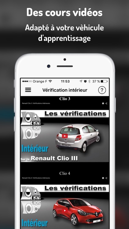 Permis B : Questions du code de la route et du permis de conduire (vérification intérieur et extérieur)