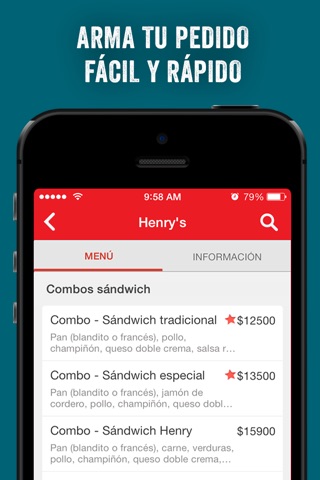 Henry´s Sándwiches y hamburguesas screenshot 2