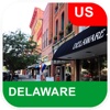 Delaware, USA Offline Map - PLACE STARS