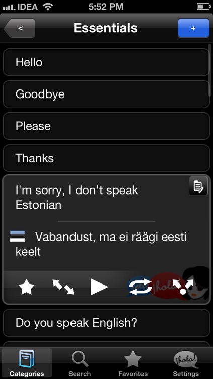 Lingopal Estonian LITE - talking phrasebook