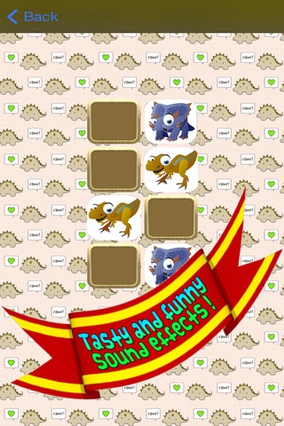 Baby Dino Memory Match - A cute dinossaur memory game screenshot 3
