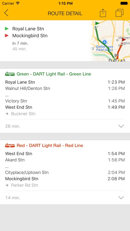 ezRide Dallas - Offline Public Transport Trip Planner