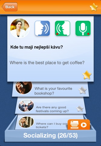 iSpeak Czech: Interactive conversation course - learn to speak with vocabulary audio lessons, intensive grammar exercises and test quizzes screenshot 3