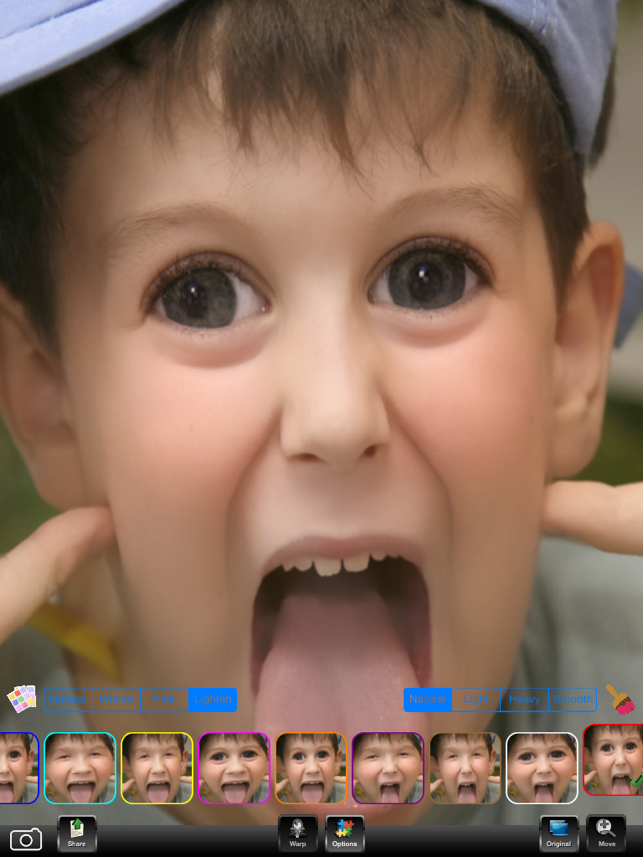 ‎Funny Face Warp Screenshot