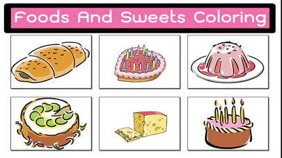 How to cancel & delete Amazing Foods And Sweets Colorful Drawings from iphone & ipad 2