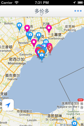 多伦多离线地图(加拿大多伦多离线地图、地铁图、旅游景点信息、GPS定位导航) screenshot 2