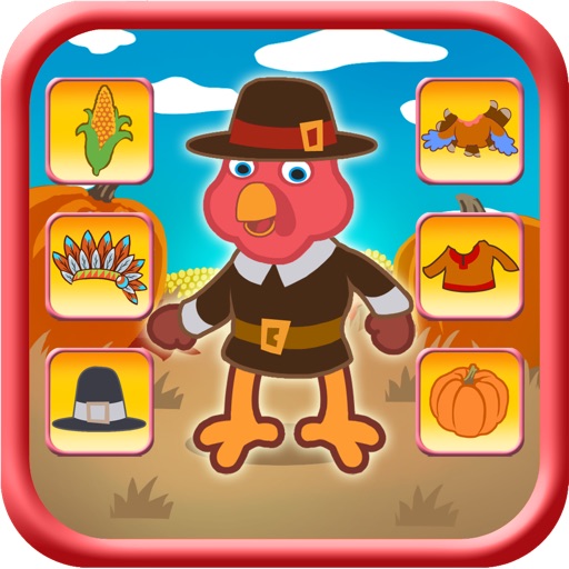 Thanksgiving Turkey Dressing Up Game For Kids icon