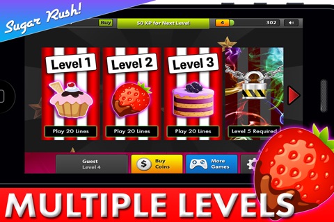 Saphire Sugar Rush Groovy Multilevel Slotgame - BM screenshot 3