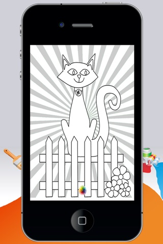 Coloring Book Funny Cats screenshot 3