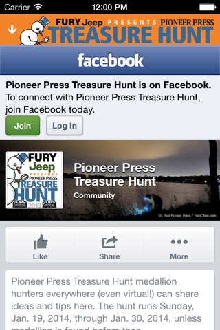 Pioneer Press Treasure Hunt screenshot 3