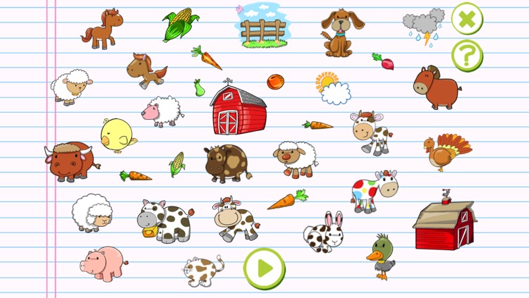 ABC First Words of the Farm: English Word Learning Quiz for Children