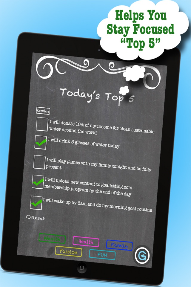 Goal Letting Daily Habit Tracker: Setting Life Goals and Taking Inspired Action screenshot 4