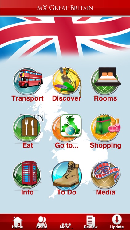 mX Great Britain - Top UK Travel Guide with offline maps (London, Edinburgh, Glasgow, Liverpool ...)