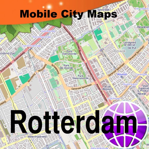 Rotterdam Street Map. icon