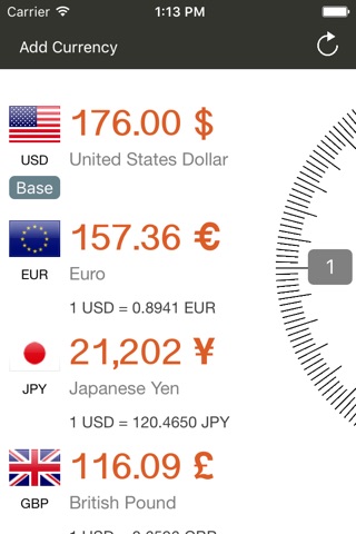 Moneda Free - Currency Converter screenshot 2