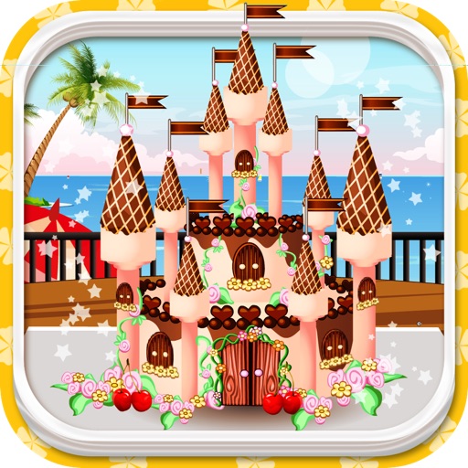 Chocolate Castle Cake Icon