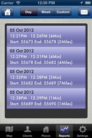TrackMyDay GPS location and vehicle driver mileage log screenshot 2
