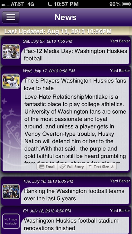 Washington College Football Live
