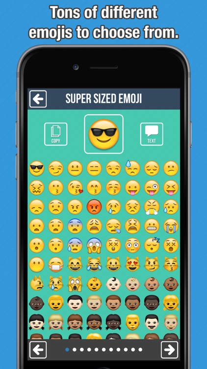 Super Sized Emoji - Big Emoticon Stickers for Messaging and Texting