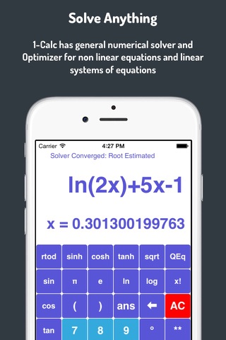 1-Calc : Graphing Financial and Scientific Calculator with Numerical Solver and Optimizer screenshot 3