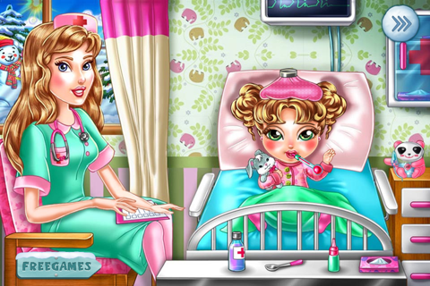 Baby Care Flu Kids Doctor -free kids game screenshot 4