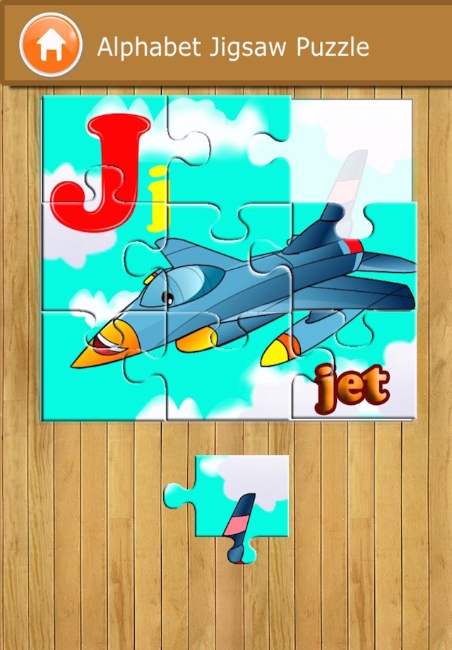 Alphabet Jigsaw Puzzle - Free Puzzle Kids Games screenshot 2
