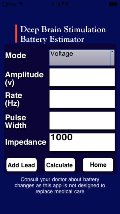 Deep Brain Stimulation Battery Estimator (DBS BE)