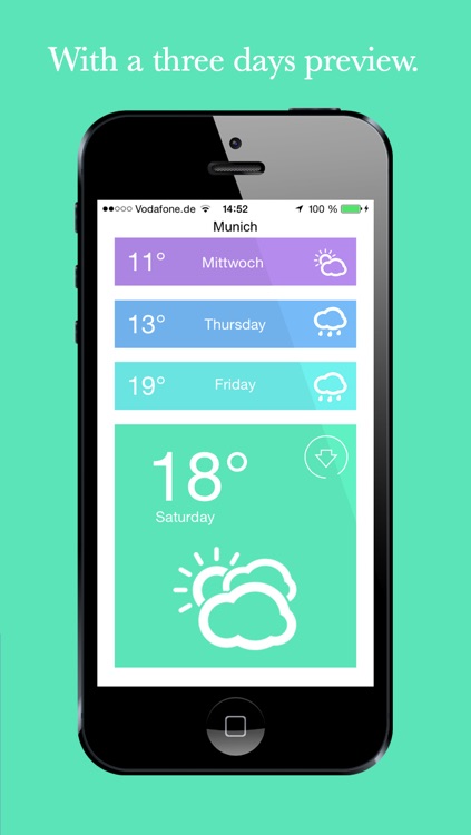 Weather - Your daily weather in a flat design