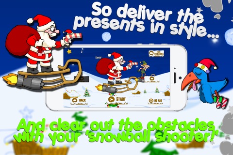 Jet Sleigh Santa Crew - Holiday Racing In The Air! screenshot 2
